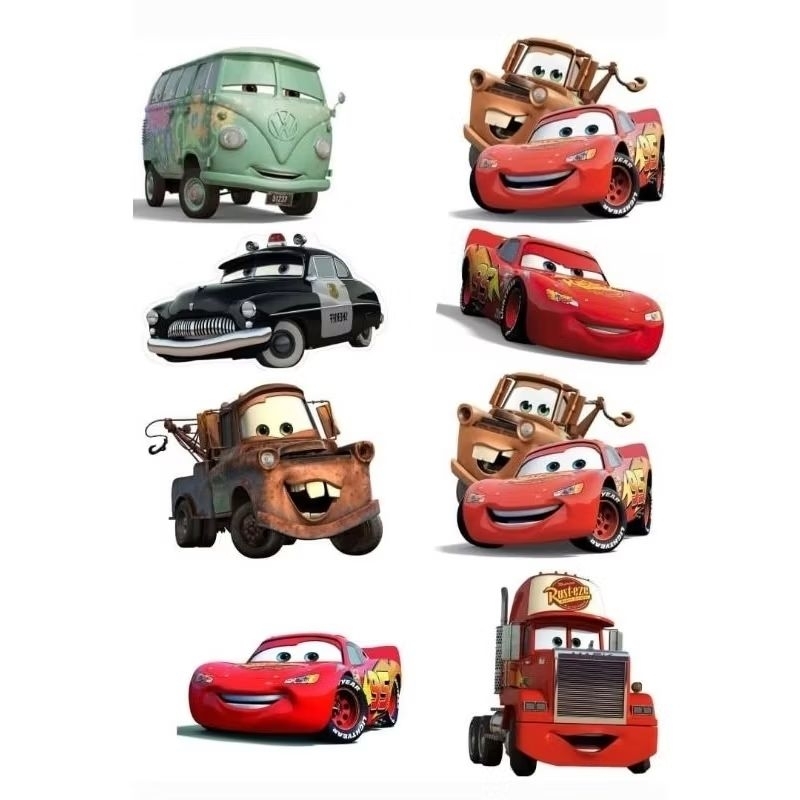 8 aplique termocolante carros