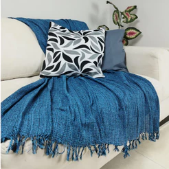 Manta Para Sofá 210cm x 120cm Decorativa E Protetora 100% Algodão | Capa para Colchão | SUV