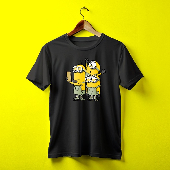 Camiseta Blusa Unissex Casual Divertida Estampa Personagens Minions Divertida - 100% algodão