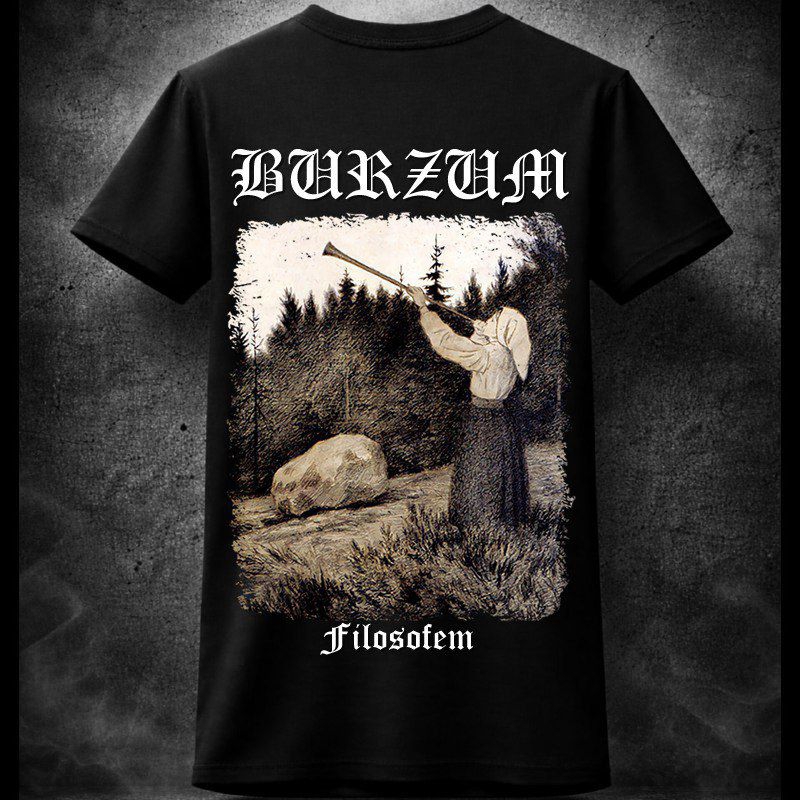 Camiseta Burzum “Filosofem” | Black Metal | 100% Algodão | Estampa Frente e Costas