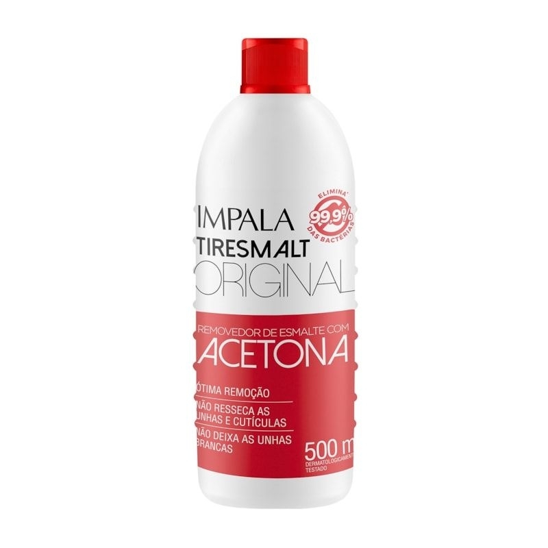 Removedor Impala Tiresmalt Com Acetona 500 ml em Oferta na Shopee