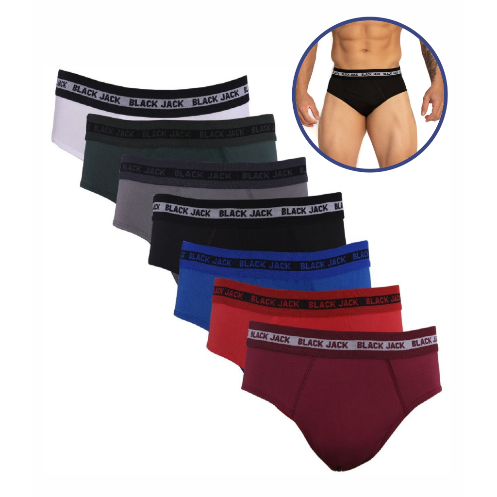Kit 10 Cuecas Slip de Algodão Masculinas Modelo Tradicional