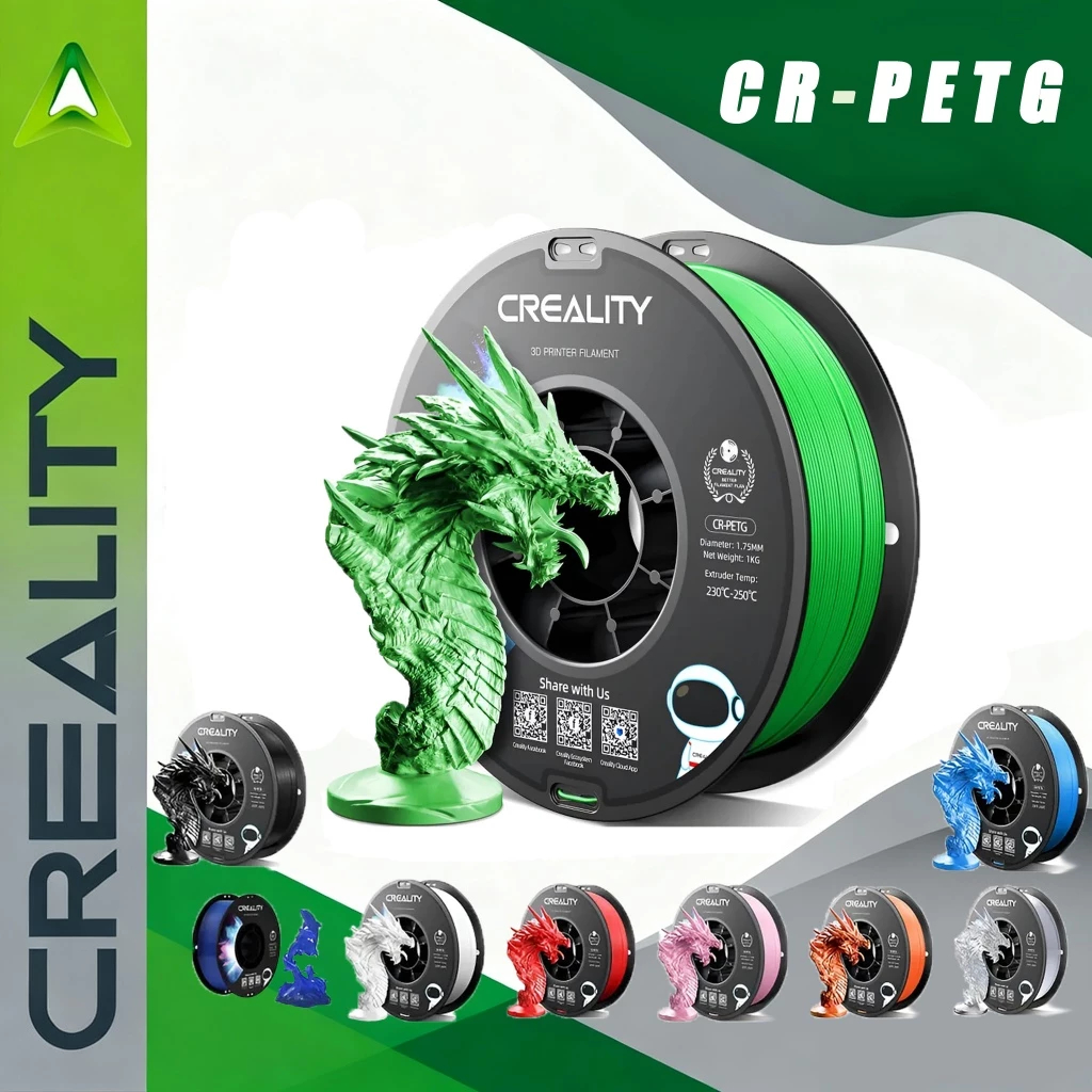 Filamento Impressora Creality CR-PETG Oficial Premium 3d-1kg 1.75mm Filamento Impressora Creality CR-PETG Oficial Premium 3d-1kg 1.75mm