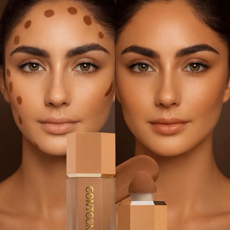 Contorno líquido  Contorno Líquido Cremoso dupe Sheglam shein contorno líquido