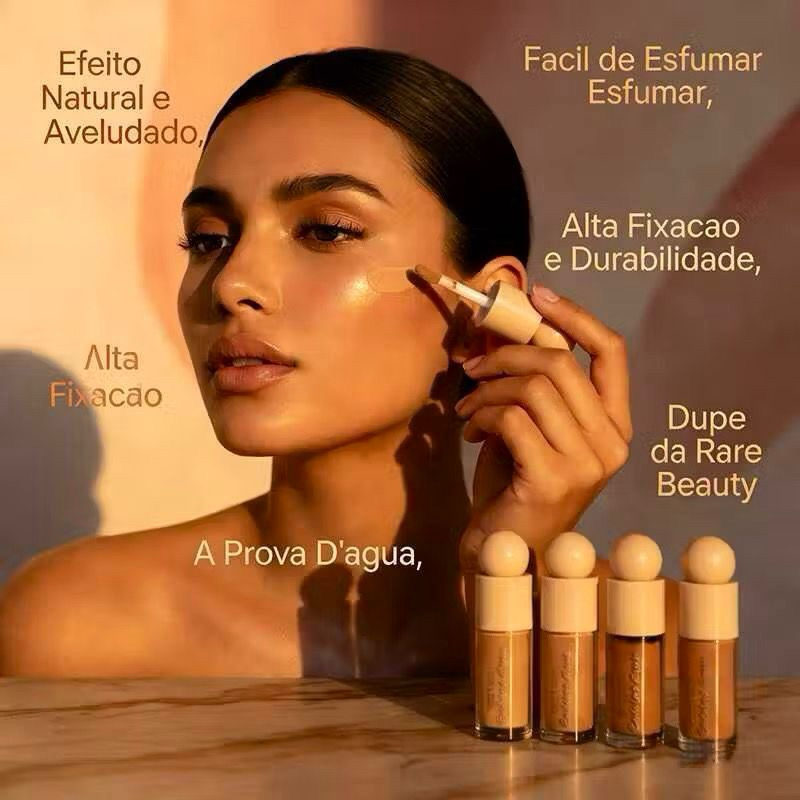 Contorno Líquido Sarah’s Beauty – Definição Facial, Acabamento Natural e Longa Duração | Esculpe, Sombreia e Realça