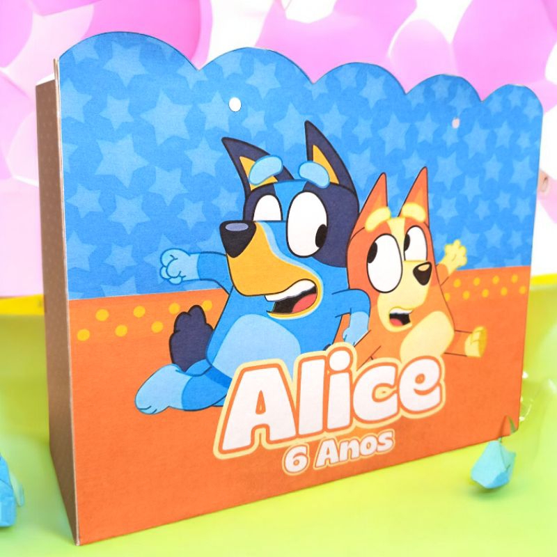 sacolinhas Personalizadas Festa da BLUEY/ lembrancinhas de aniversário
