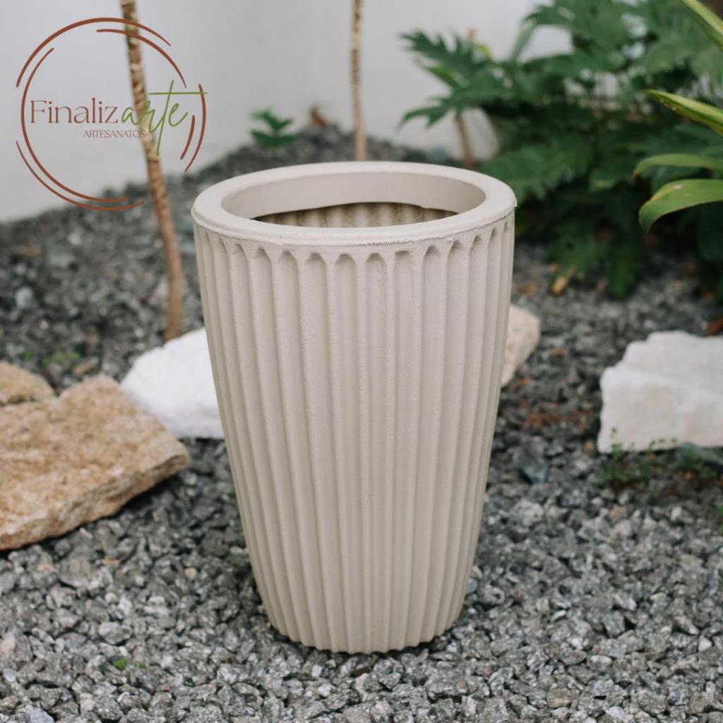 Vaso Planta Flor Coluna Romana Nº1 Polietileno Jardim Varanda Luxo 3D