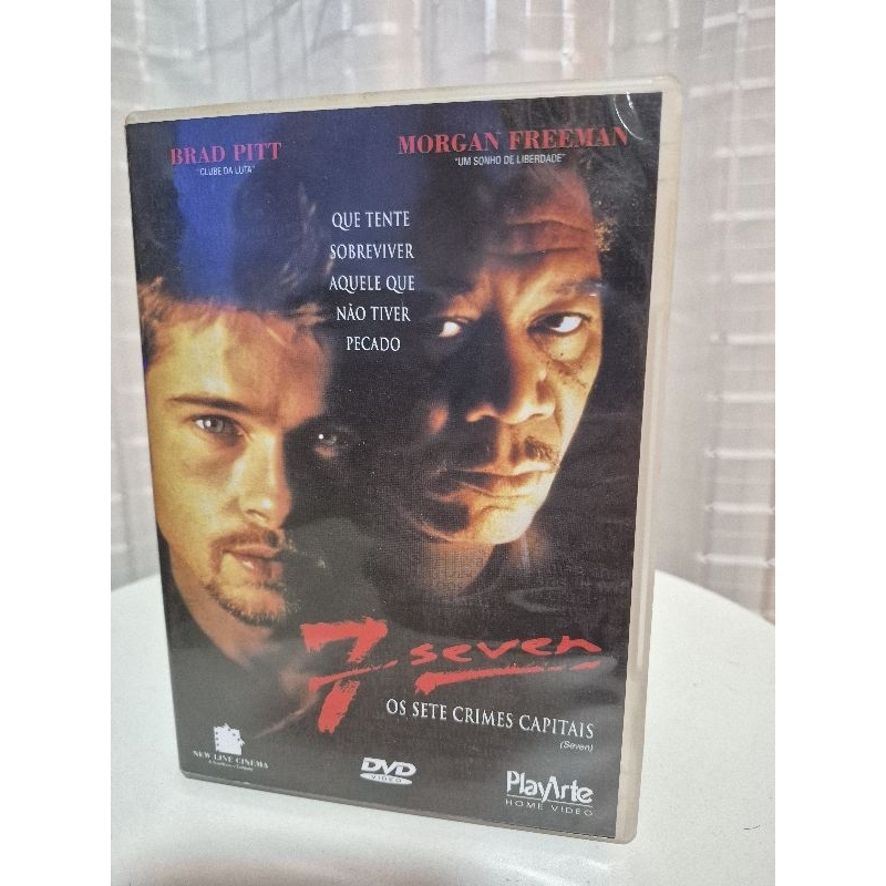 🕵️‍♂️ DVD Original Seven: Os Sete Crimes Capitais - Edição PlayArte Brad Pitt Morgan Freeman