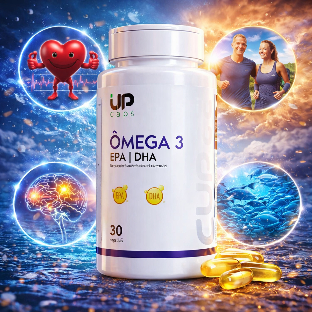 Omega 3 - EPA 720mg DHA 480mg 30 Cápsulas 1400mg | Oleo De Peixe | Meg3