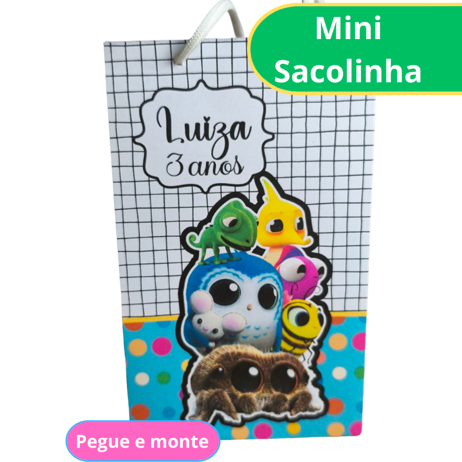 PEGUE E MONTE - Sacolinha Surpresa Personalizada LUCAS THE SPIDER/LUCAS A ARANHA  - Com Alça