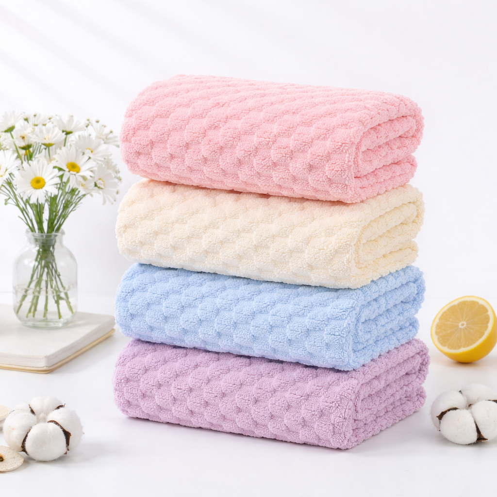 Tolha Feminina Banho Grande 70x140 Super Macia Confortável Microfibra Secagem Rápida Absorvente em Oferta na Shopee