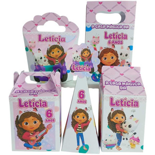 Kit Festa Personalizada A Casa Mágica Da Gabi  20,30,40,50 Caixas + 20 Tags Para Docinhos em Oferta na Shopee