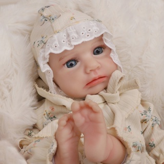 Silicone Solido Bebê Reborn Boneca 30cm Menina Olho Azul Pele Suave Brinquedos Brastoy em Oferta na Shopee