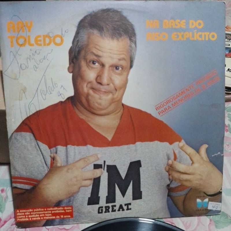 LP ARY TOLEDO ,(AUTOGRAFADO) EM 1987