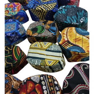 Eketé / Filá /Gorro Umbanda e Candomblé estampado e branco