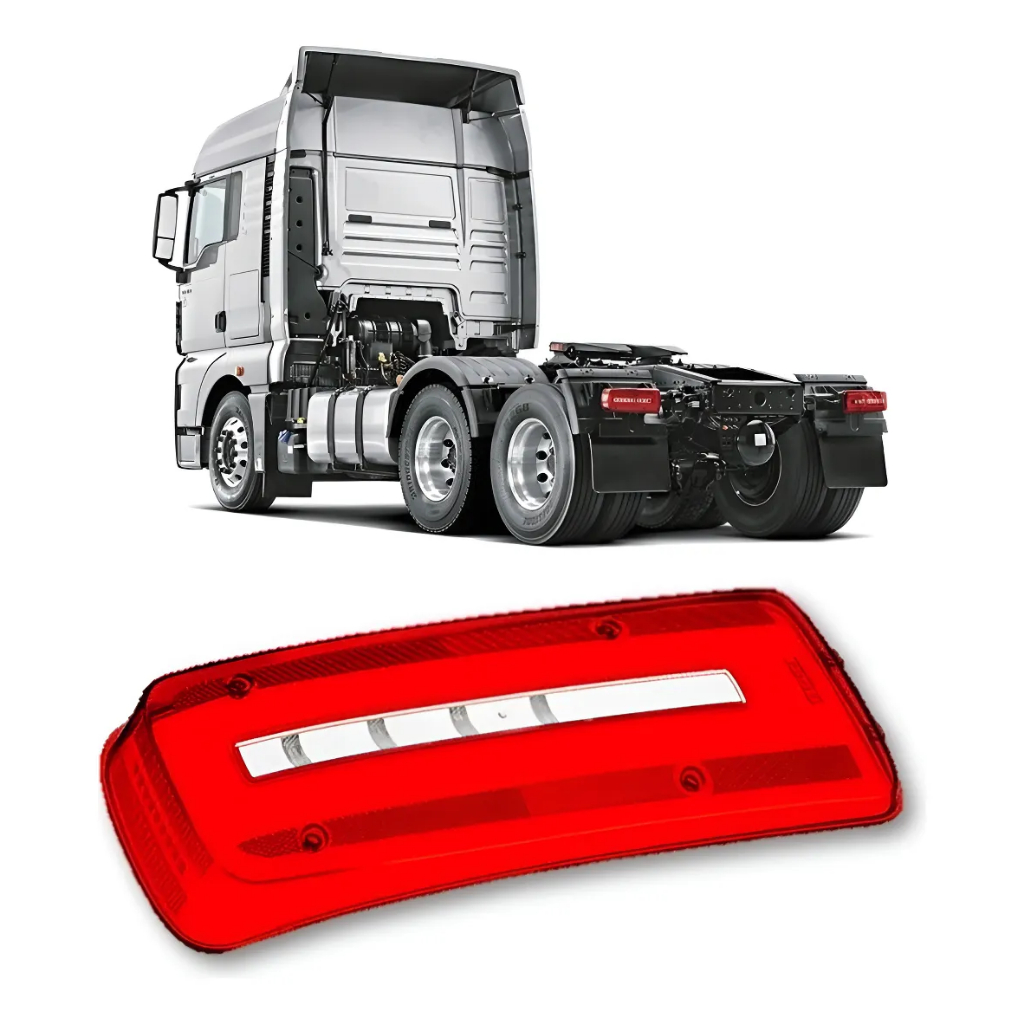 Lente Lanterna Traseira Volkswagen Meteor e Constellation 2022 Vermelho