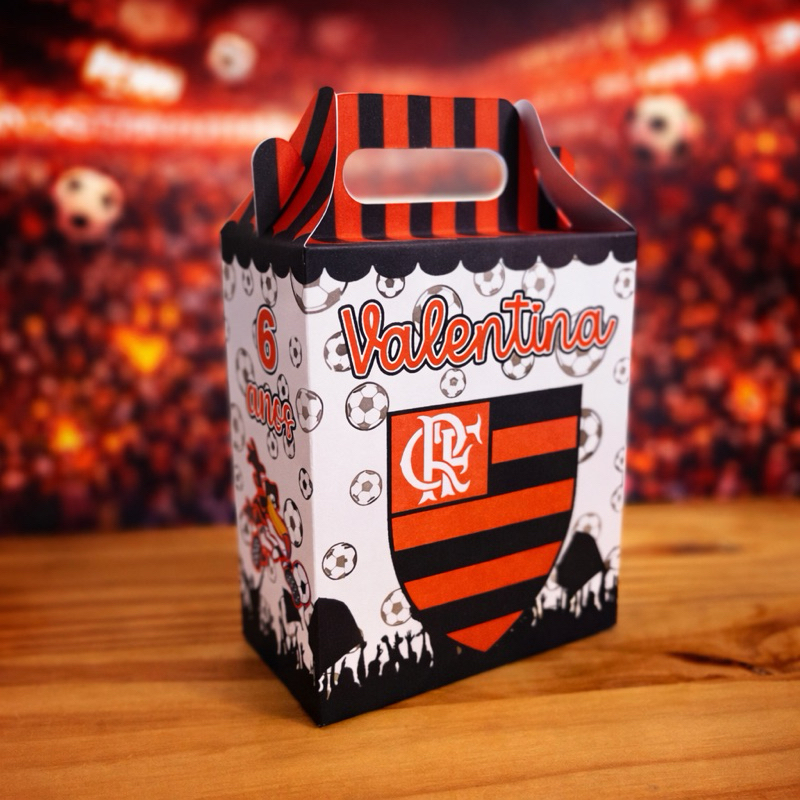 MALETINHA - FLAMENGO - LEMBRANCINHA CAIXINHA PERSONALIZADA - PEGUE E MONTE em Oferta na Shopee