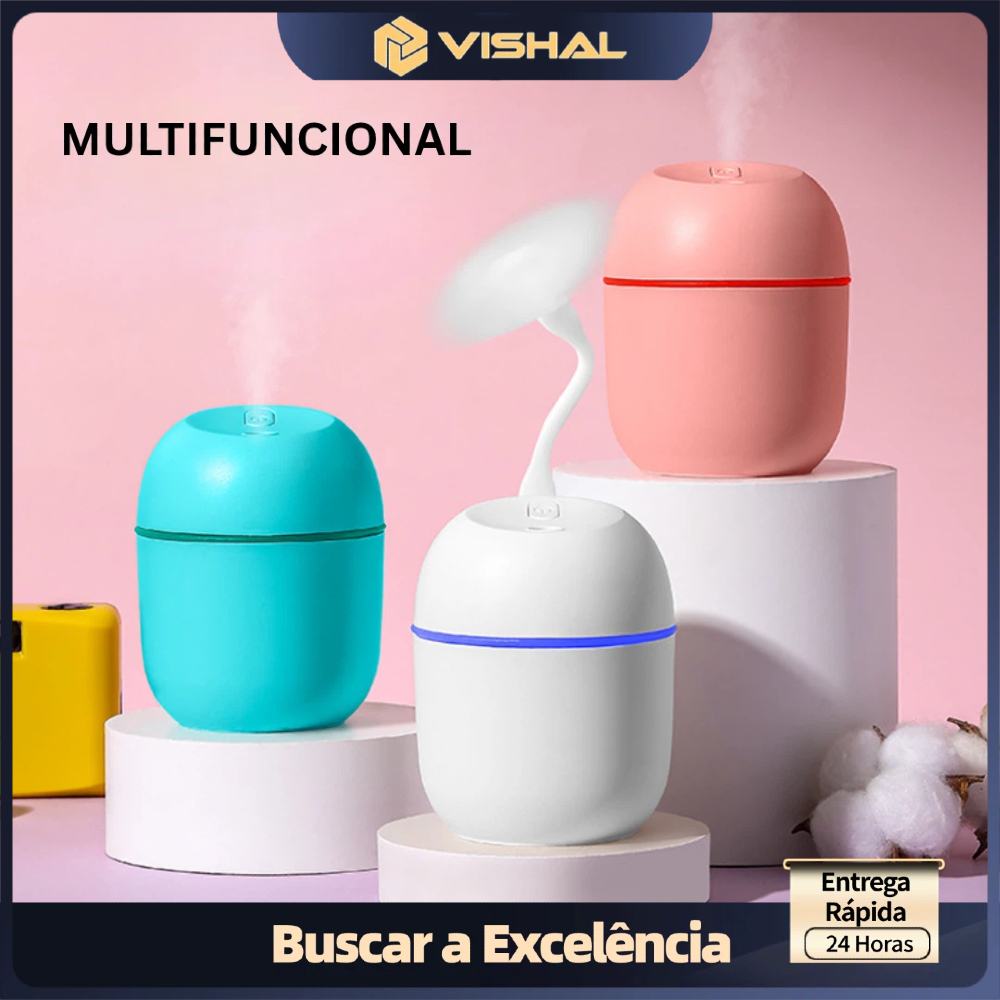 Imagem Mini Umidificador De Ar Ultrassônico Difusor Escritório ​Aromatizador Usb Egg Portátil Led De Ambiente Climatizador
