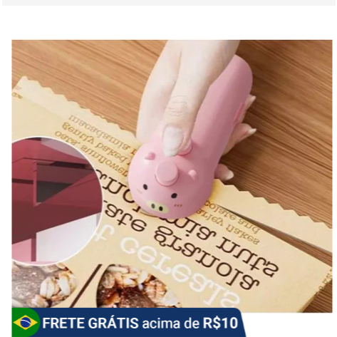 Mini Máquina de Selar Plástico Manual | Seladora Térmica para Ímã e Geladeira | Uso Doméstico-ANG