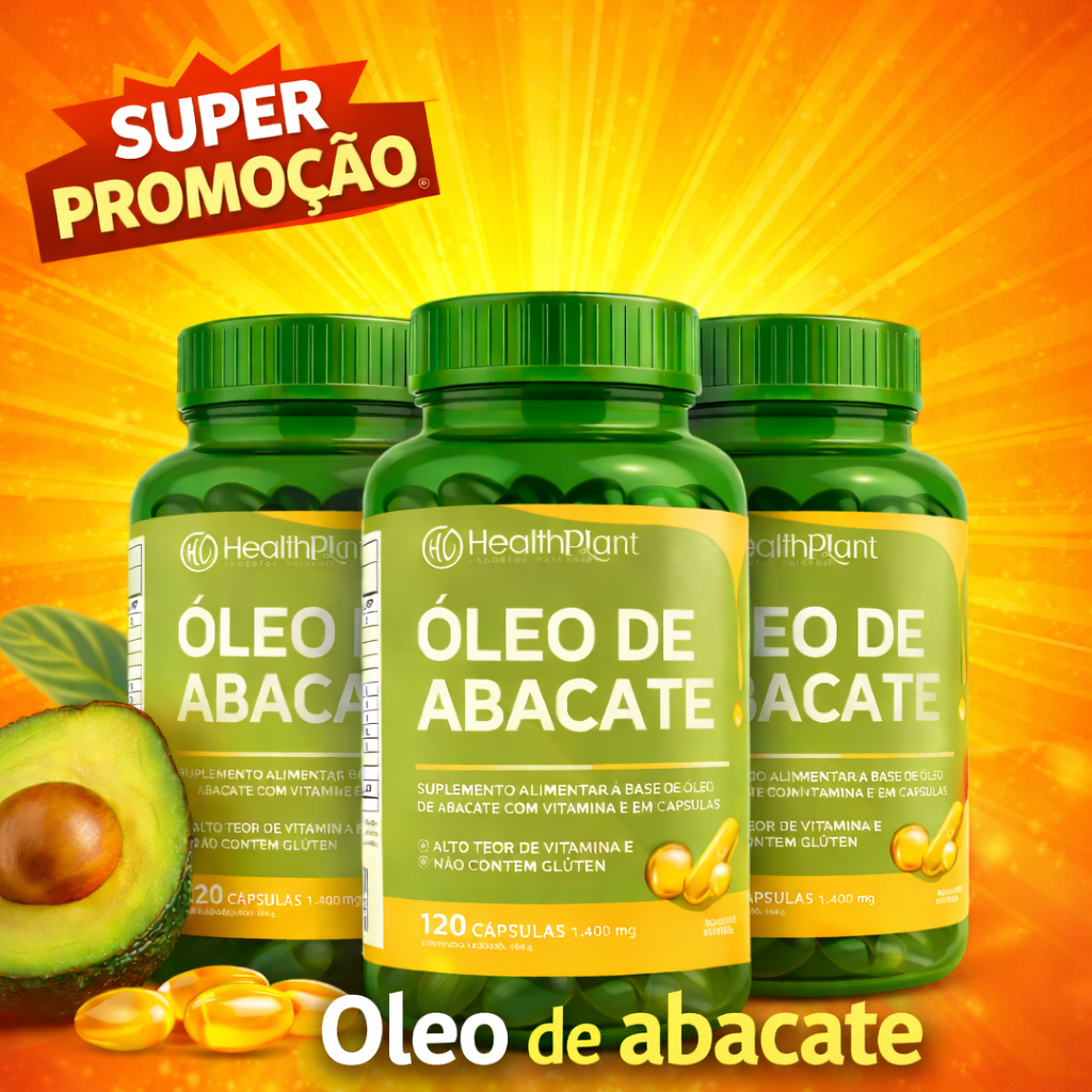 Óleo de Abacate Extra Virgem em Cápsulas – Rico em Gorduras Boas e Vitamina E – 120 Cápsulas em Oferta na Shopee