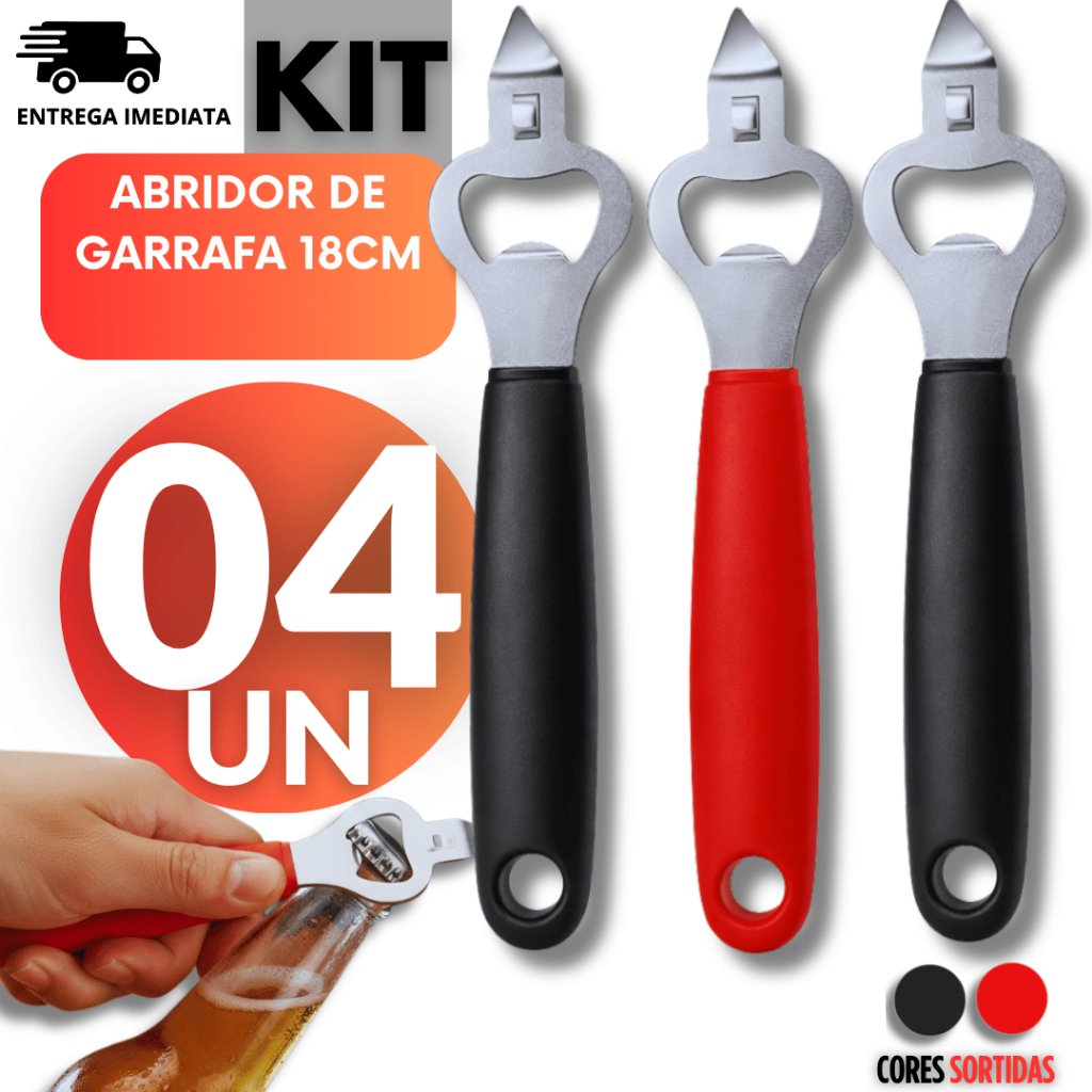 Abridor De Garrafa Lata Inox Portátil Resenha Bar Cerveja Premium Utilidades