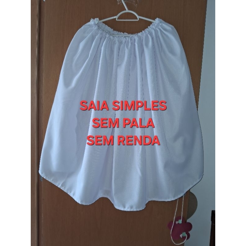 Conjunto infantil Menina Menino Camisu e Saia Branca/ Camisu e Calça Branca de ração Umbanda Candomblé Orixás Criança