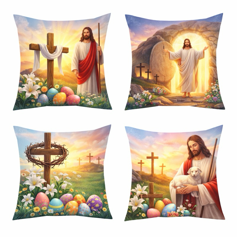 Capa de Almofada Decorativa Páscoa 45x45 em Oferta na Shopee
