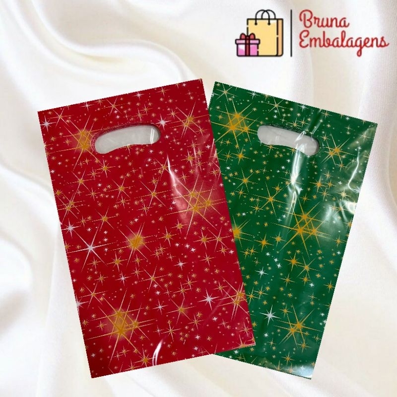 50 Sacolas Boca De Palhaço 0.8 - Tamanhos Variados em Oferta na Shopee