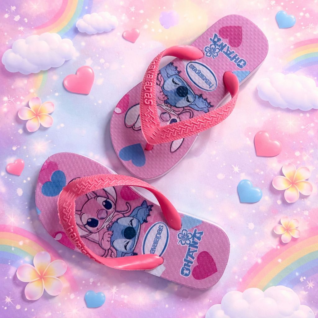 Chinelo Infantil Masculino e Feminino Confortável Solado Antiderrapante Personagens Variados