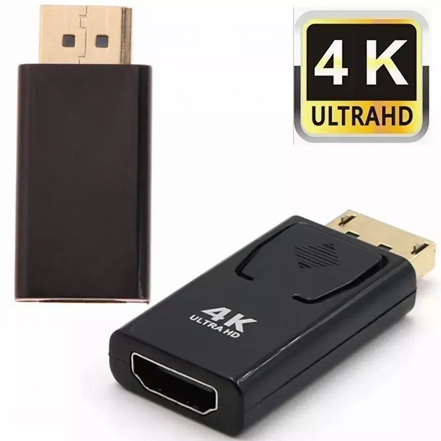 Adaptador Conversor HDMI 4K 1080p DP HD Display Port Para HDMI Macho Fêmea Conversor PC Portátil Notebook