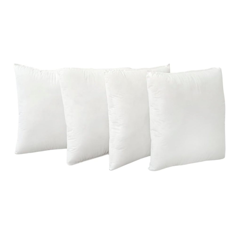 Kit 4 Refis Enchimento de Almofada 45x45 – Fibra de Silicone Premium