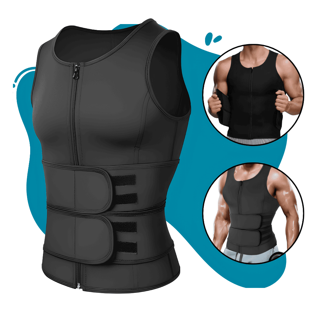 Cinta Modeladora Masculina Regata Abdominal Alta Compressão Térmica