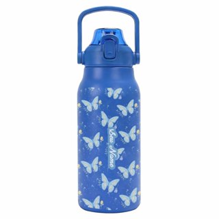Personalizar Garrafa Térmica Inox 1700ML Borboletas Flores Primavera Durável Uso Diário em Oferta na Shopee