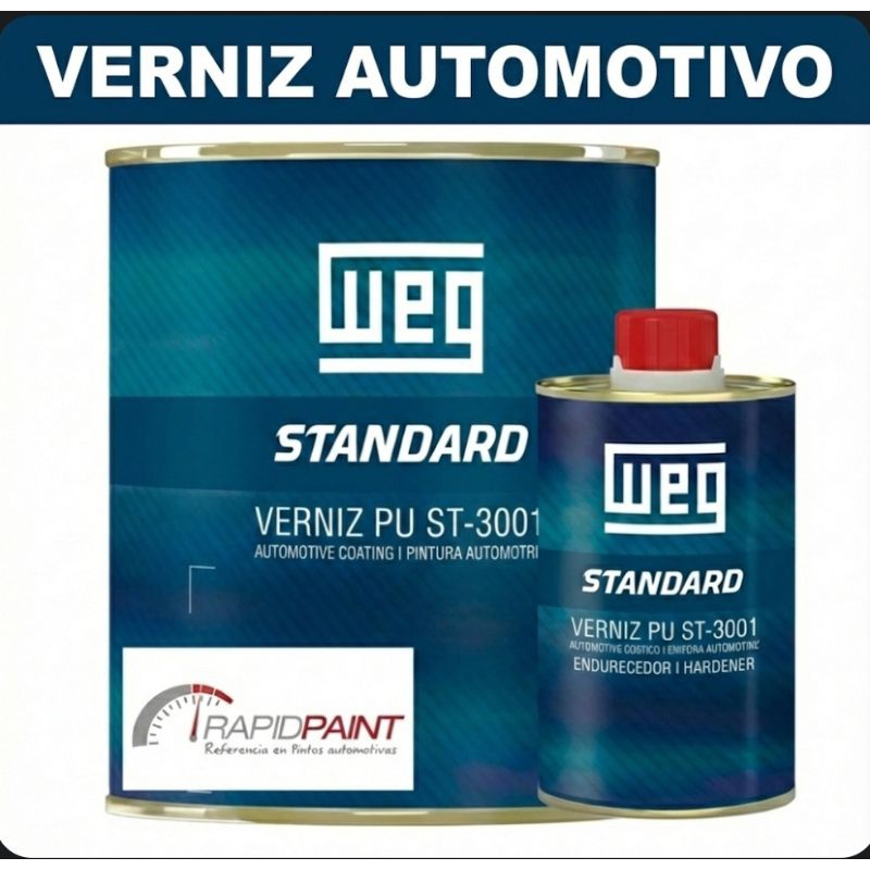 VERNIZ AUTOMOTIVO PU - WEG ST-3001 "TRANSPARENTE" 900ml