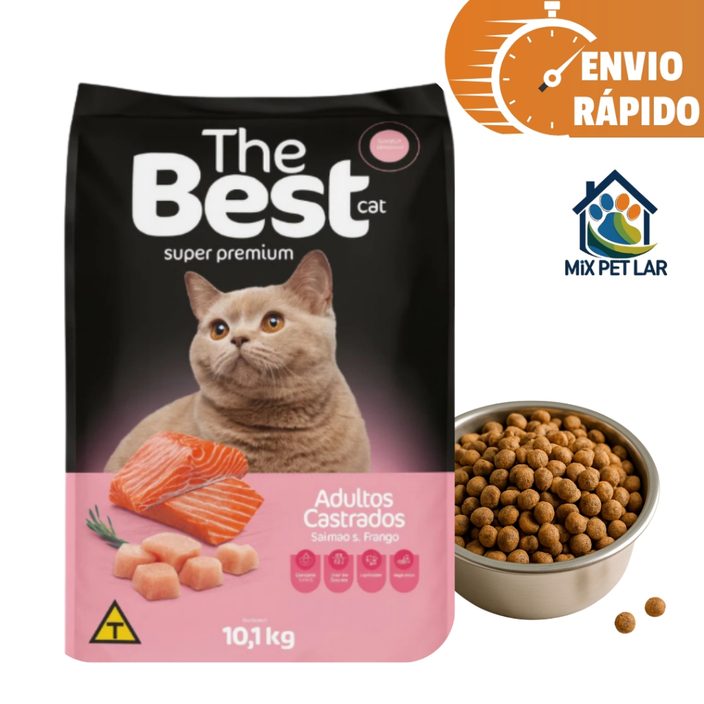 Ração The Best Cat Premium para Gatos Castrados
