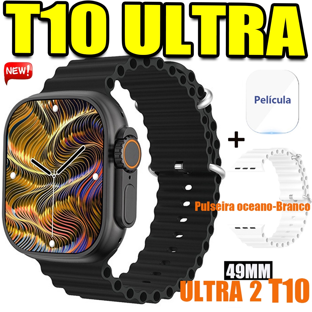 2026 Smartwatch T10 Ultra  2025 Nova Série 9 SmartWatch 2.09 Inch HD 49mm Bluetooth Com Calculadora