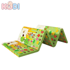 Tapete de Atividade Infantil XPE 200x180cm Espesso Dobrável Antideslizante para Bebê -S13