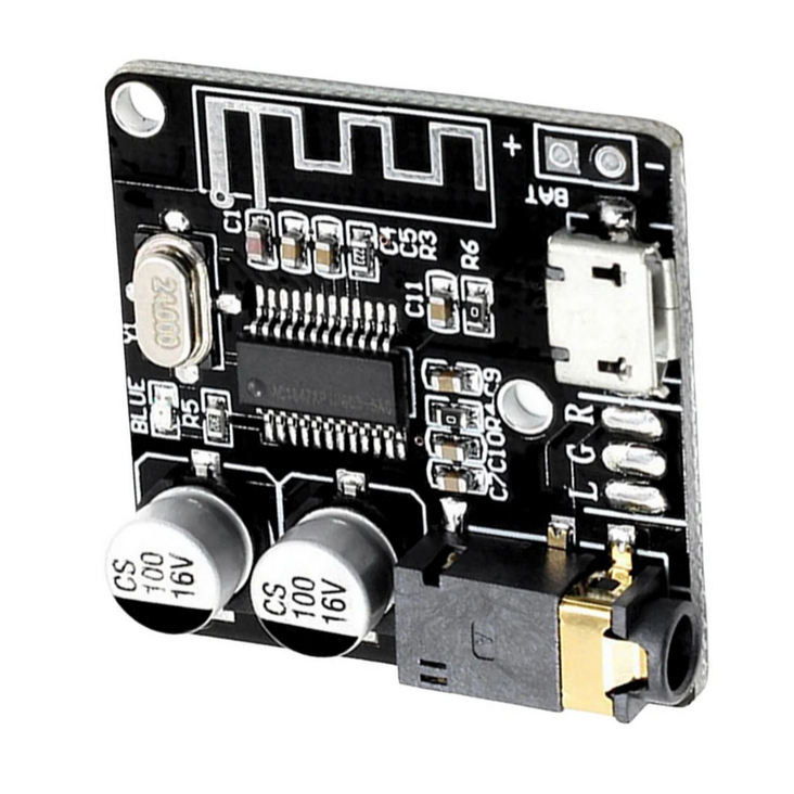 PLACA Bluetooth estéreo sem fio Audio Aux 5.0 MP3 Placa decodificação Micro USB 5V Placa Receptora de Áudio