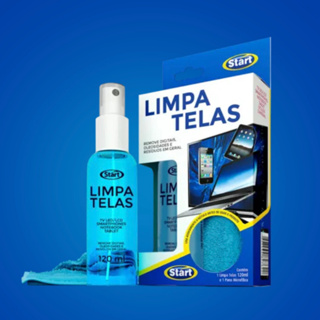 Limpa Telas 120ml com Pano Microfibra para Celular, TV e Notebook em Oferta na Shopee