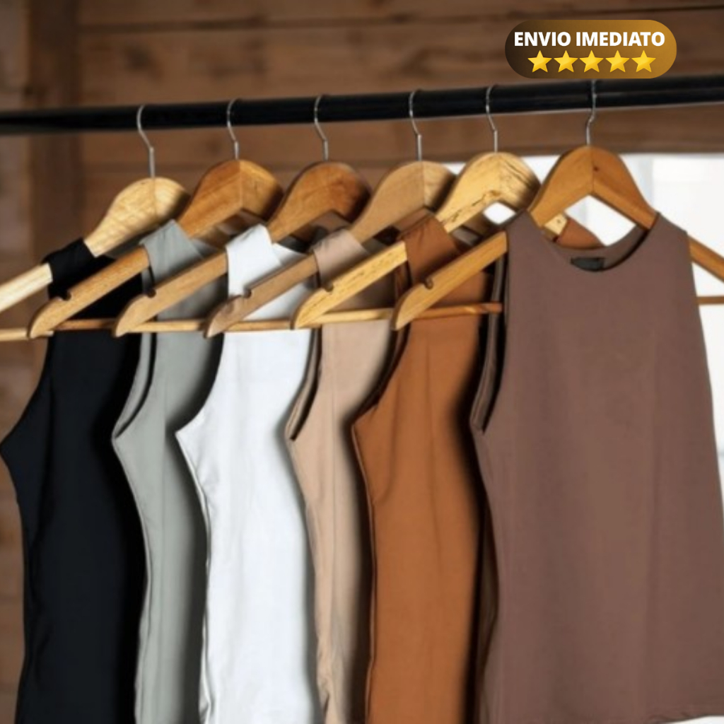 Regata Blusinha Feminina Suplex Duplo Básica Elegante Blogueira Tendencia Regata Blusinha Feminina Suplex Duplo Básica Elegante Blogueira Tendencia