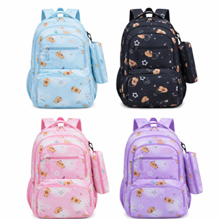 Mochila Unissex Capivara Juvenil/Infantil + Cheveiro em Oferta na Shopee