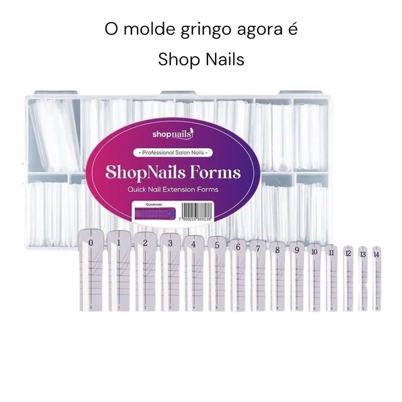 Molde F1 0mm Quadrado Ultrafino Flexível Reutilizável Para Alongamento Unhas Gel Acrílico D&Z Shop Nails em Oferta na Shopee