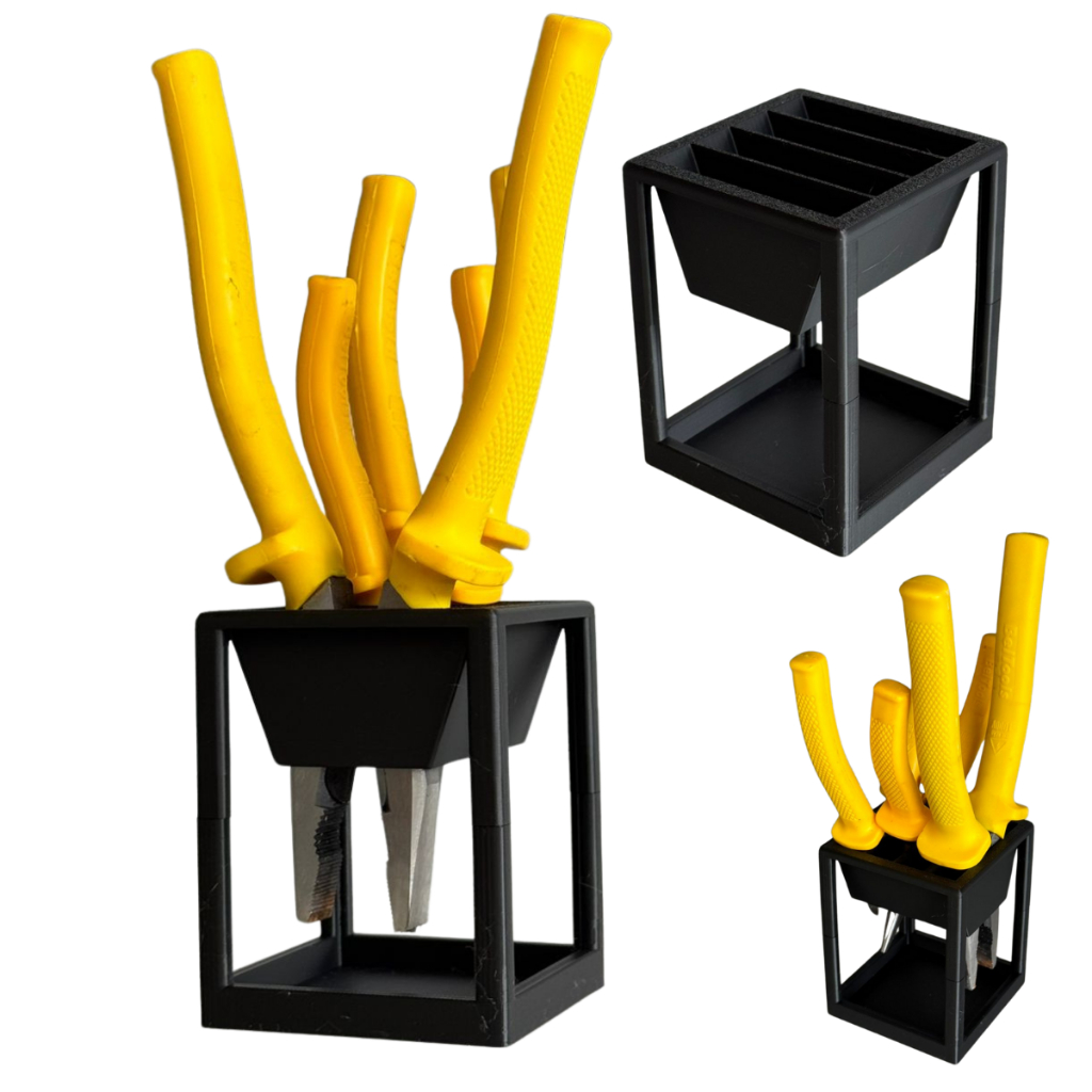 Kit 3 Alicates com Suporte Organizador para Oficina Manutenção Bancada Construção Beltools