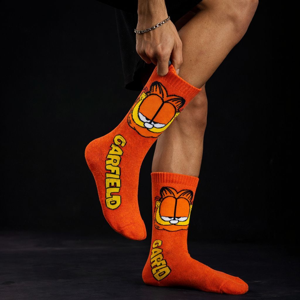 Meia Divertida de Personagem Cano Alto Unissex Estampas Exclusivas Algodão Confortável Envio Imediato Geek/ Nerd/ Gamer