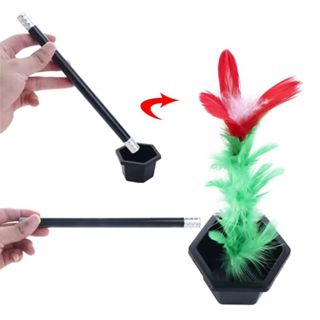 Varinha Mágica com Flor Aparição - Fácil de Usar e Reutilizável, Ideal para Apresentações em Oferta na Shopee
