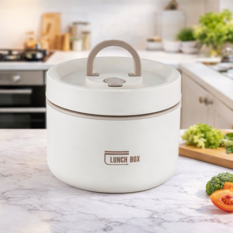 Marmita Térmica Redonda 600ml com Alça – Leve sua Refeição para Qualquer Lugar em Oferta na Shopee