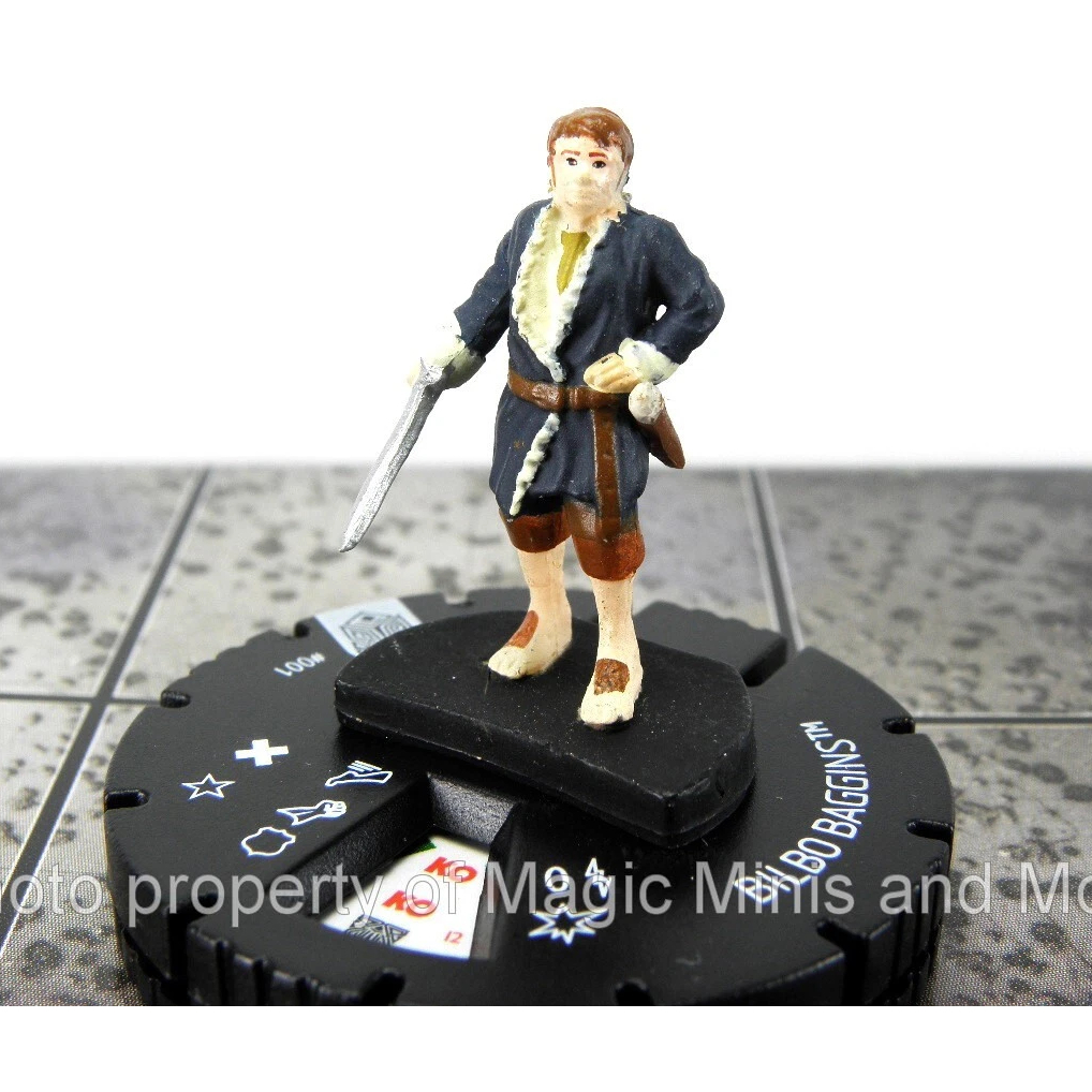 Wizkids O Hobbit Senhor dos Anéis BILBO BAGGINS #001 HeroClix miniatura
