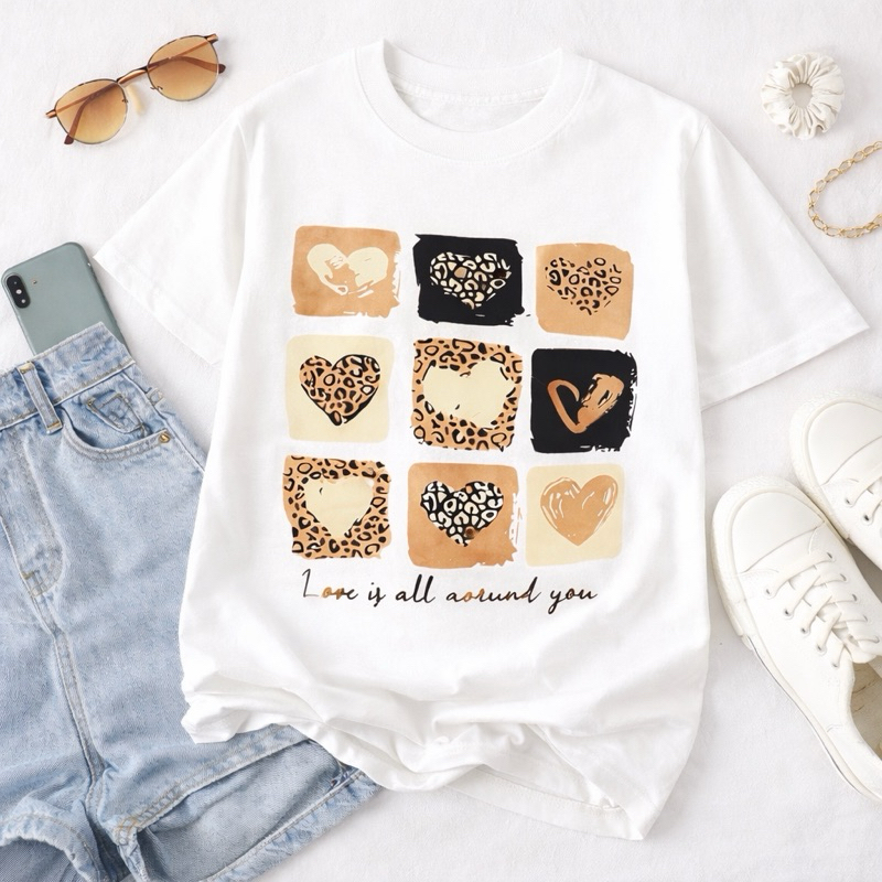 CAMISETA T-SHIRT FEMININA 100% ALGODÃO TENDENCIA MODA FEMININA em Oferta na Shopee