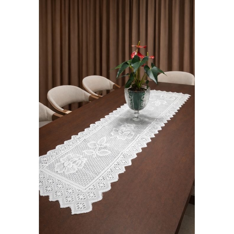 Caminho centro trilho Passadeira de mesa renda 0,40x1,50cm Decoração pra mesa Posta. em Oferta na Shopee