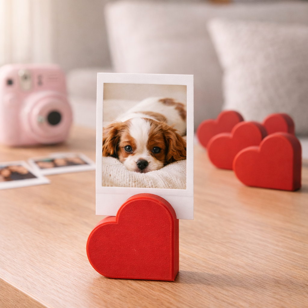 10 Porta Retrato Base Suporte Apoio Para Foto Polaroide Coração Decoração Festa Cartão Menu Casamento Decoração Festa